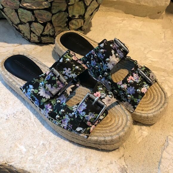 Rebecca Minkoff  Jodi Floral Print Sandals… - Picture 1 of 7